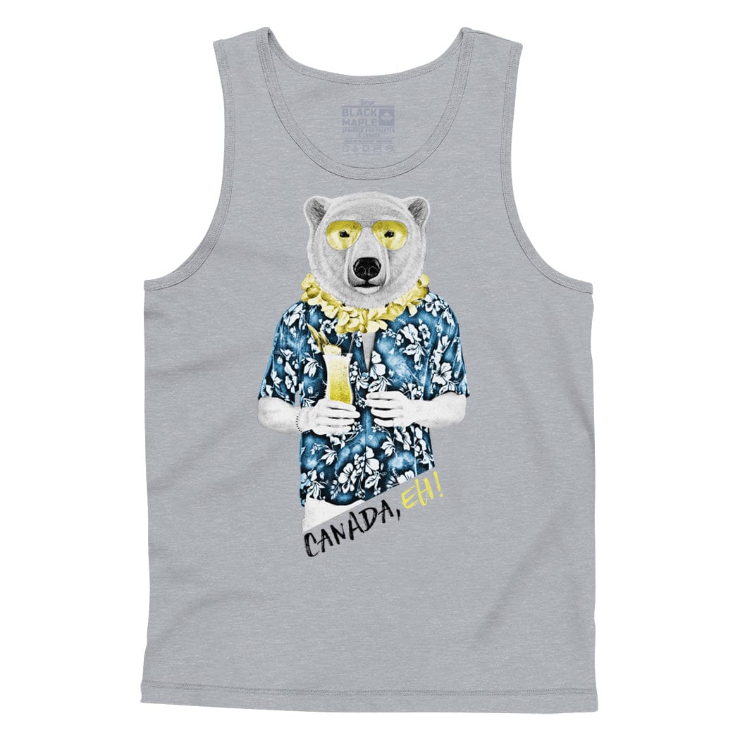Polar Bear with Daiquiri Mens Tanktop