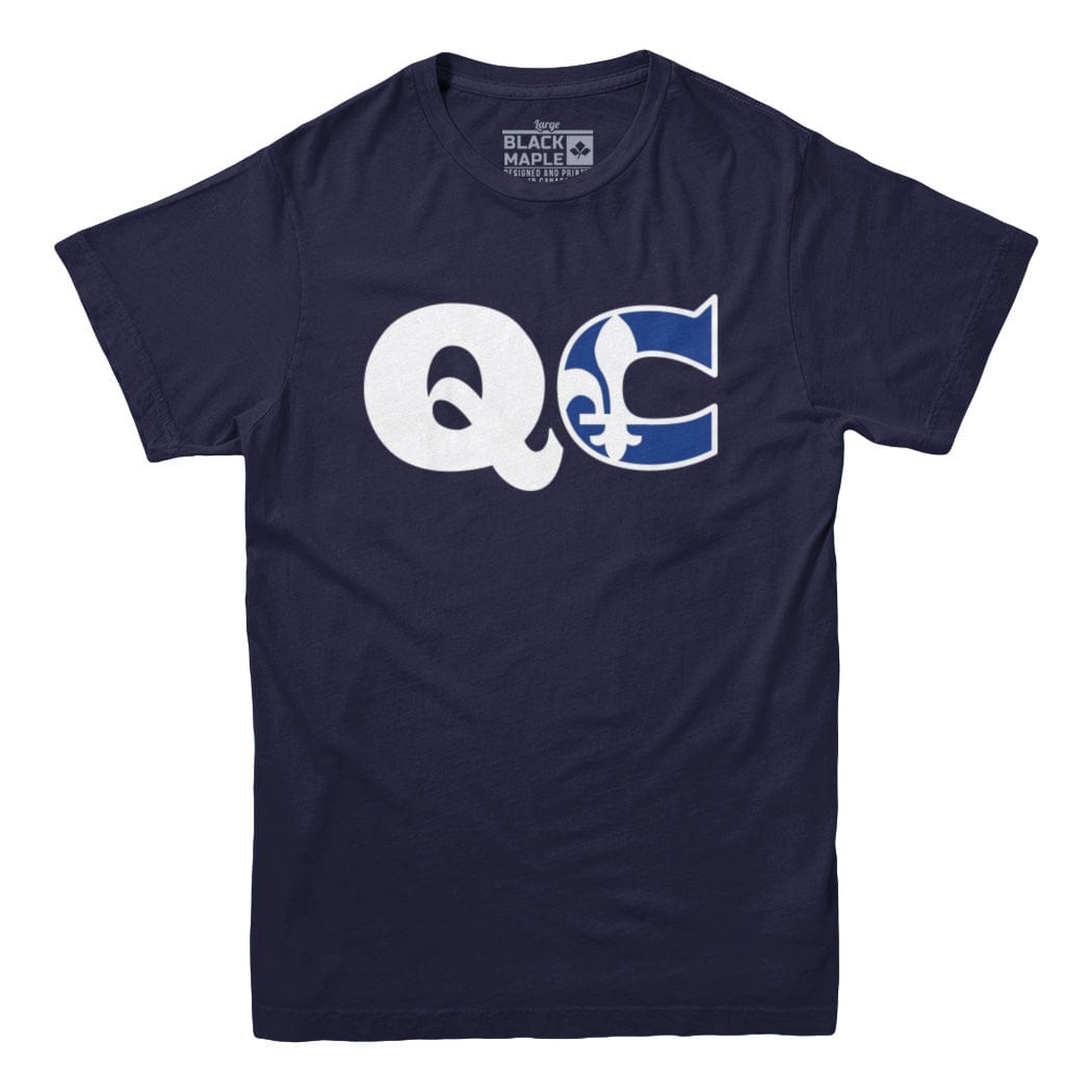 Quebec QC Province Proud Unisex Navy Tee