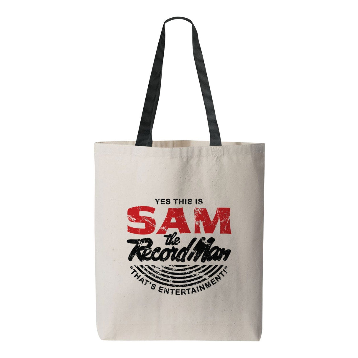Sam the Record Man Canvas Tote