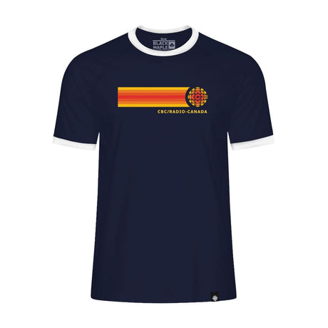 CBC 74 Retro Stripe Ringer Tee Navy with White