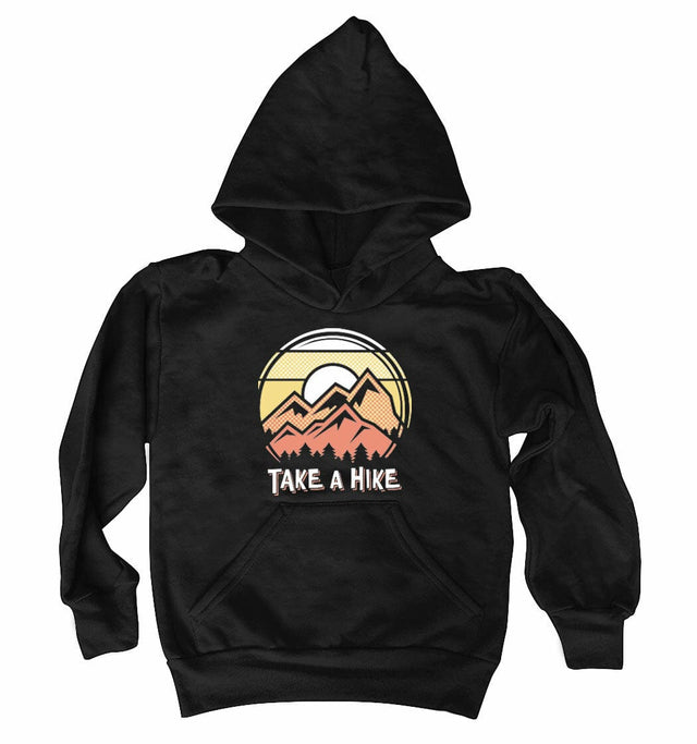 Take a Hike Kids Hoody Black