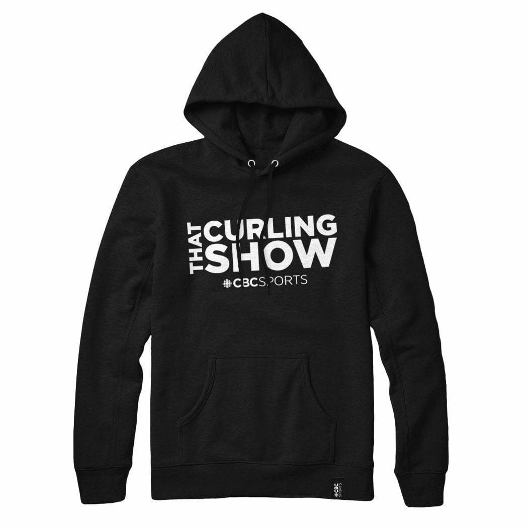 That Curling Show White Logo Hoodie  black