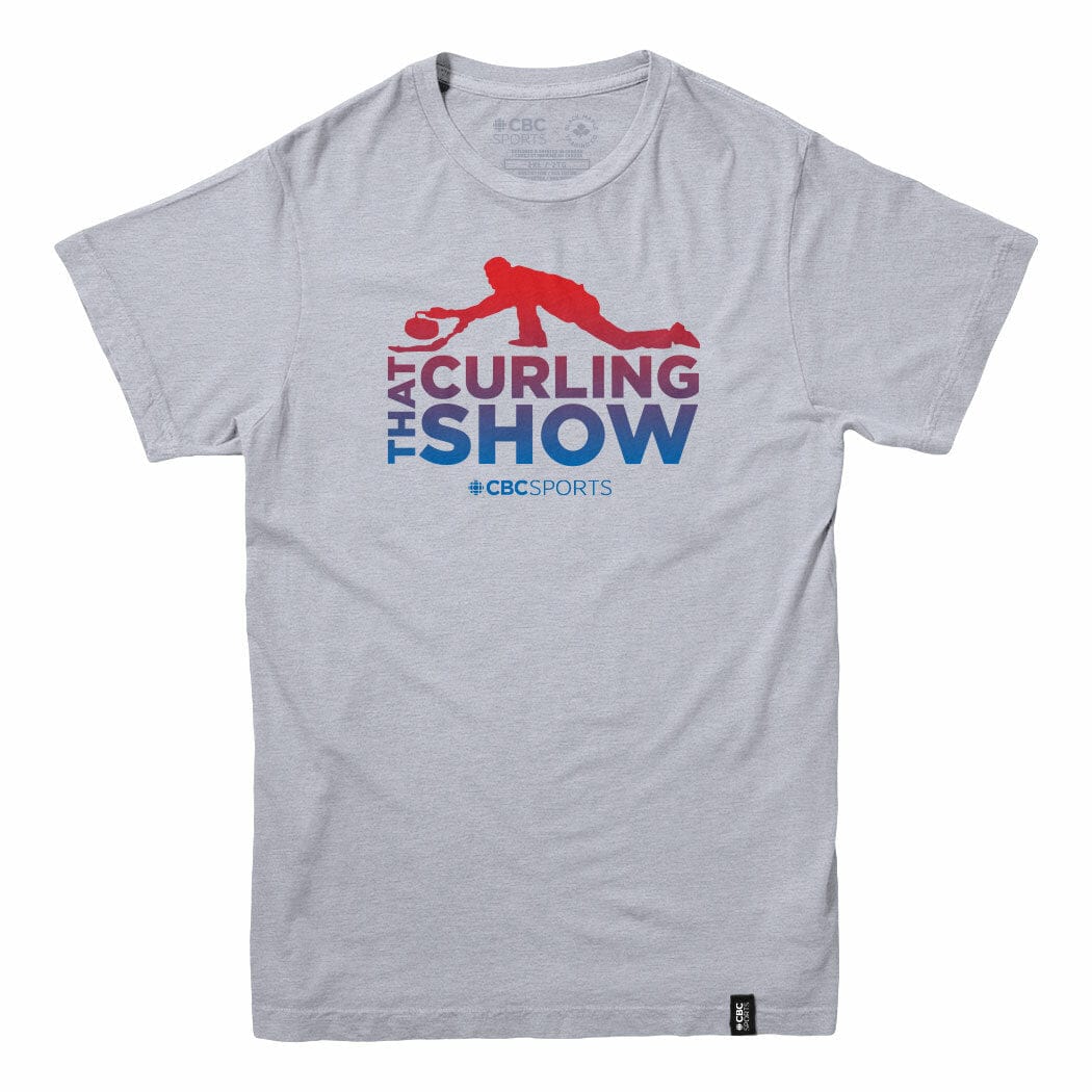 That Curling Show Colourful Leader Men's Sports Grey T-shirt