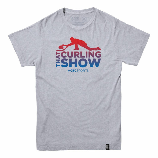 That Curling Show Colourful Leader Men's Sports Grey T-shirt