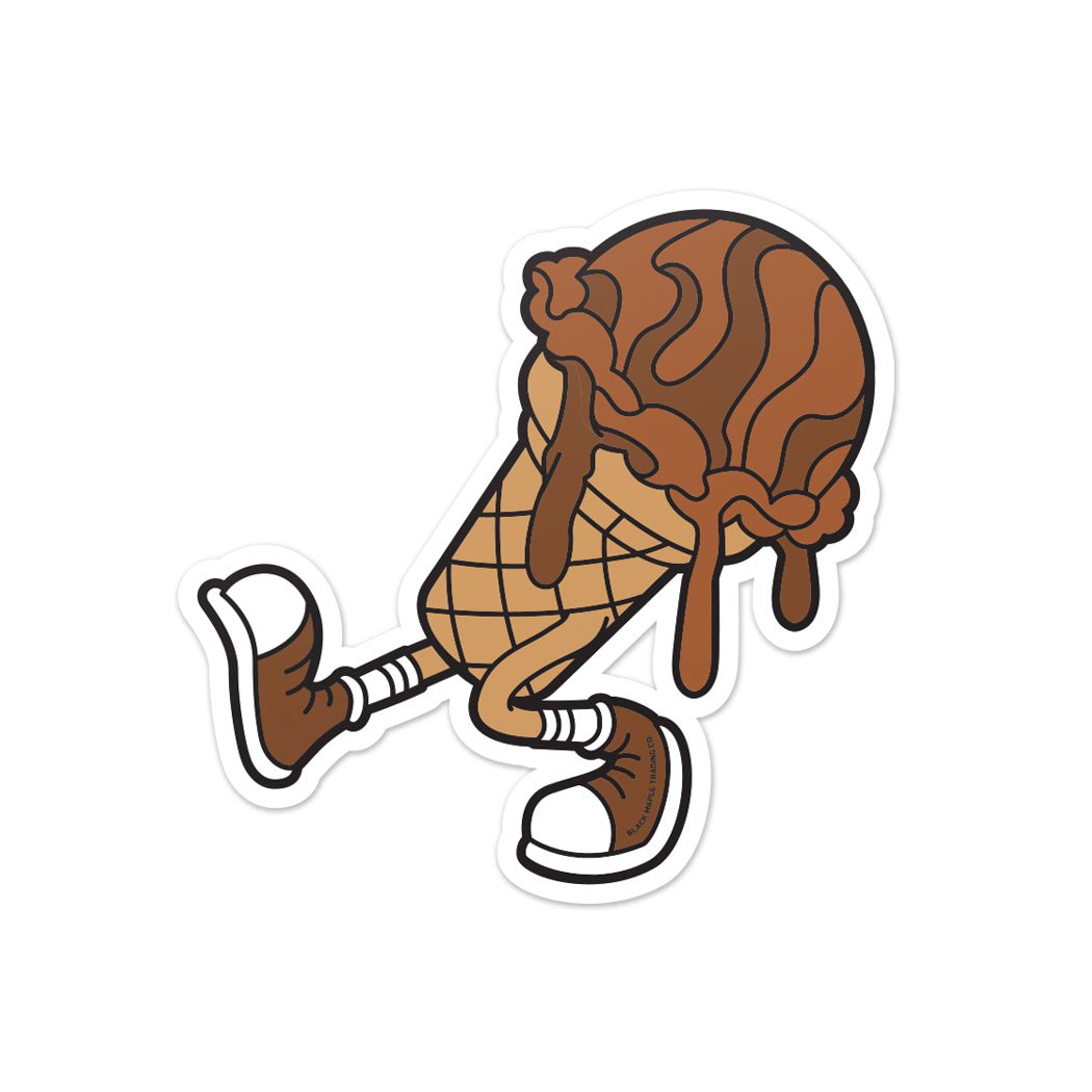 The Best Chocolate Ice Cream Cone Sticker