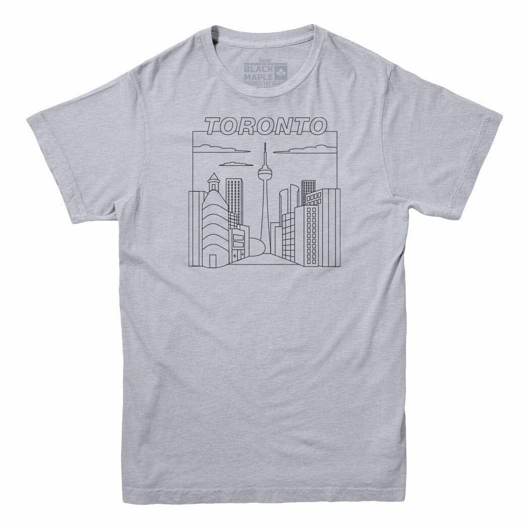 Toronto Perspective Mens T-shirt Sports Grey