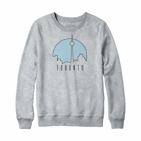 Toronto Sunny Skyline Crewneck Sweatshirt Athletic Heather