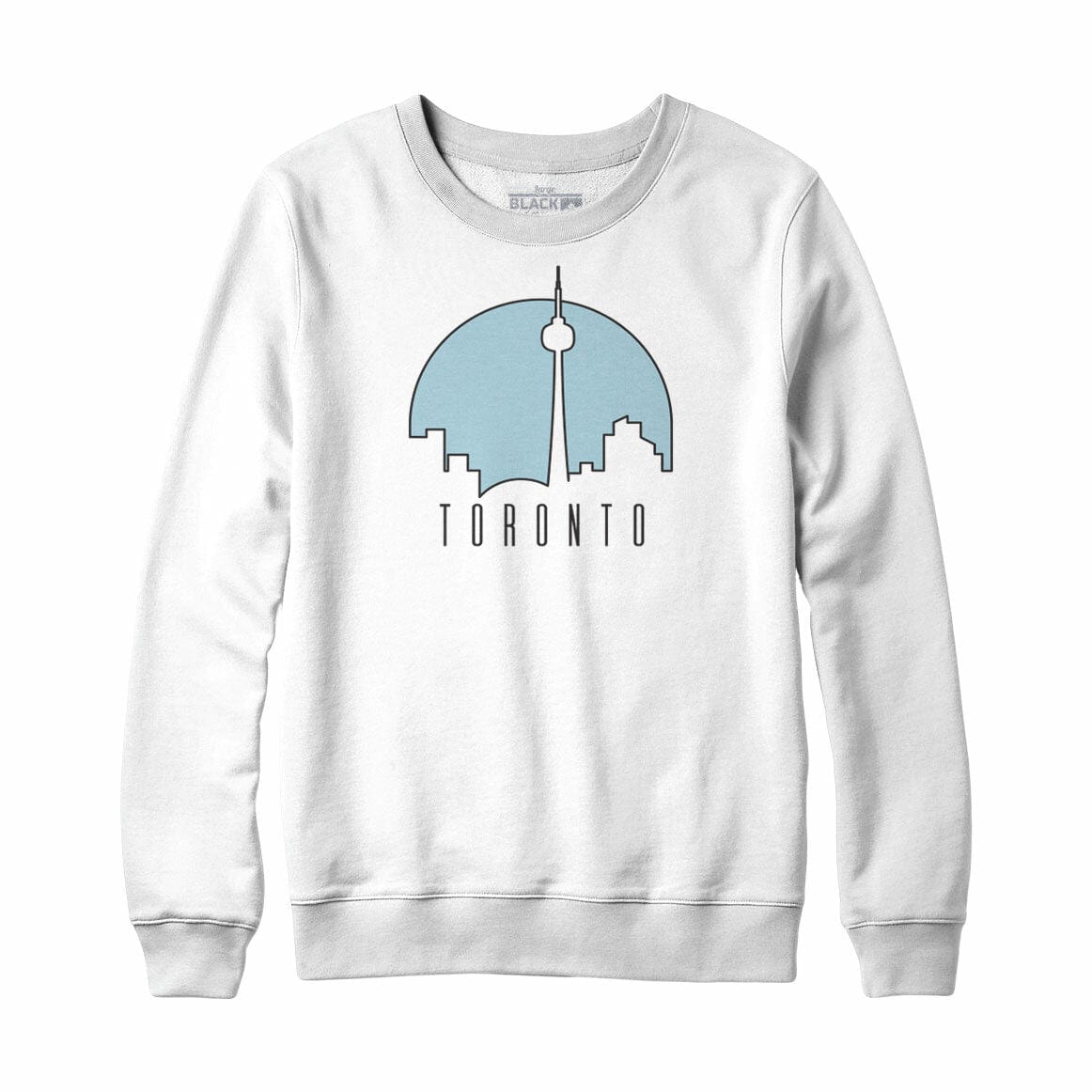Toronto Sunny Skyline Crewneck Sweatshirt - White