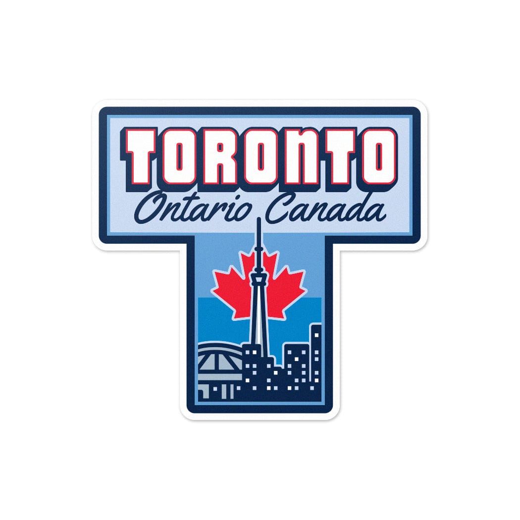 Toronto Ontario T Vinyl Sticker