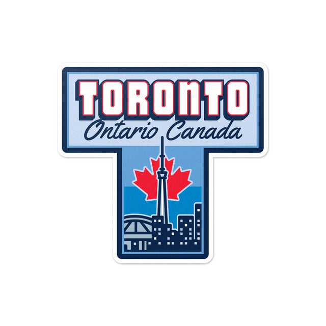 Toronto Ontario T Vinyl Sticker