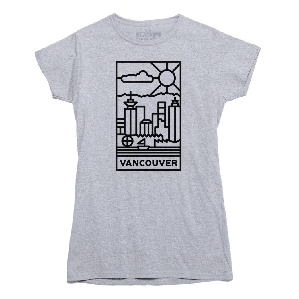 Vancouver Stained Glass Dark Logo T-shirt