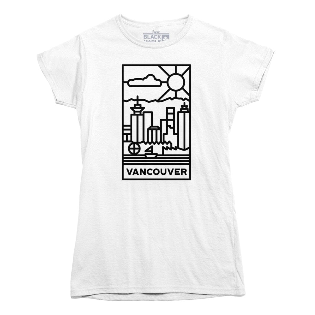 Vancouver Stained Glass Dark Logo T-shirt