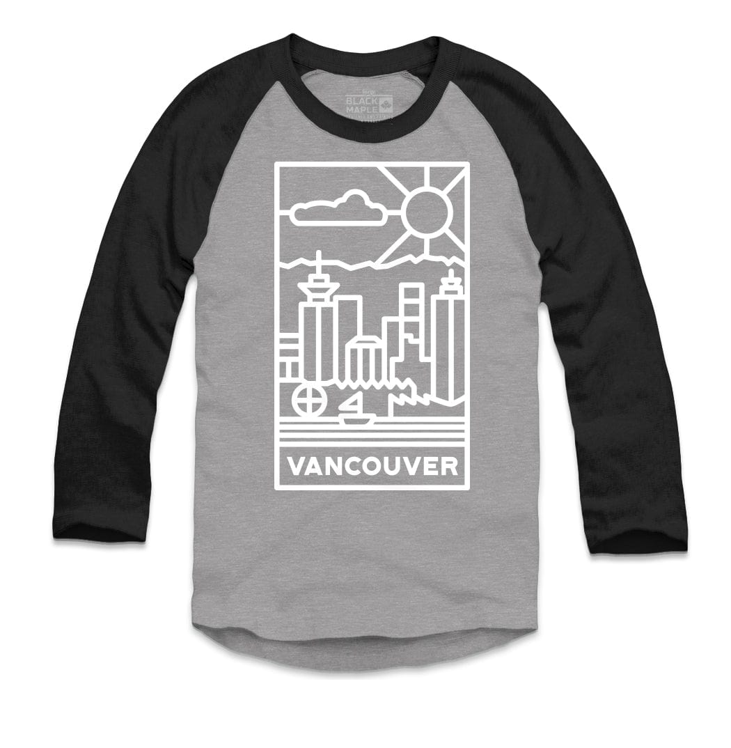 Vancouver Stained Glass Raglan Baseball Shirt