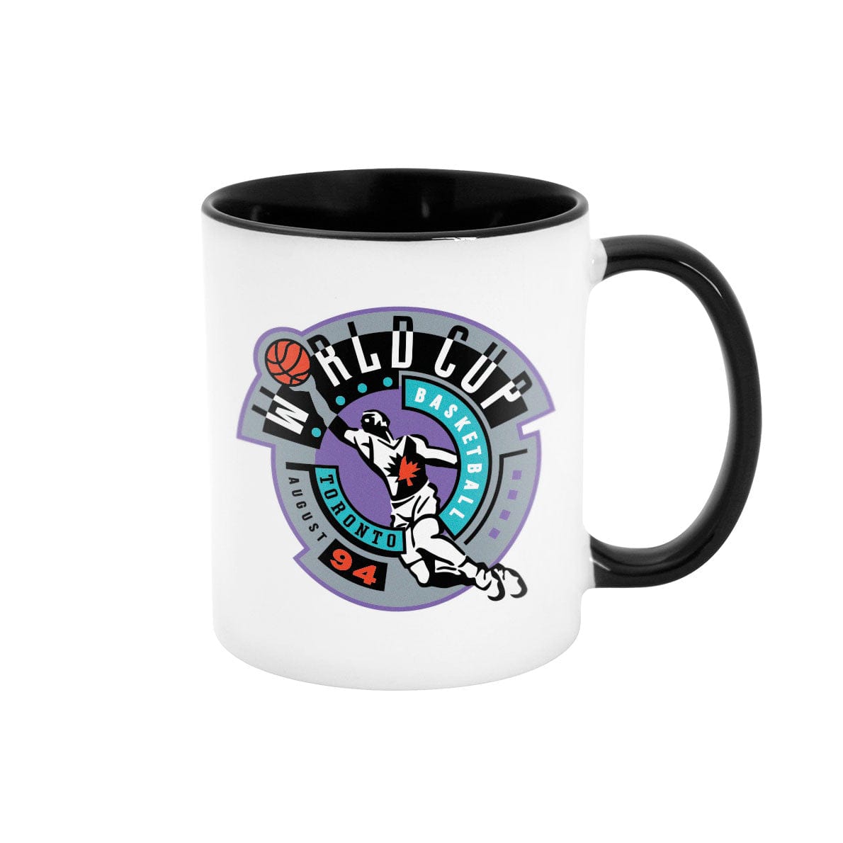 World Cup Basketball Toronto 94 11oz White with Black Mug