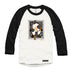 Anna M. Cullen x Black Maple Trading - Artist Collab: Snail Mail Stamp Raglan Baseball Shirt