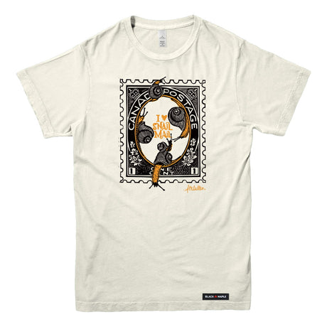 Anna M. Cullen x Black Maple Trading - Artist Collab: Snail Mail Stamp T-shirt