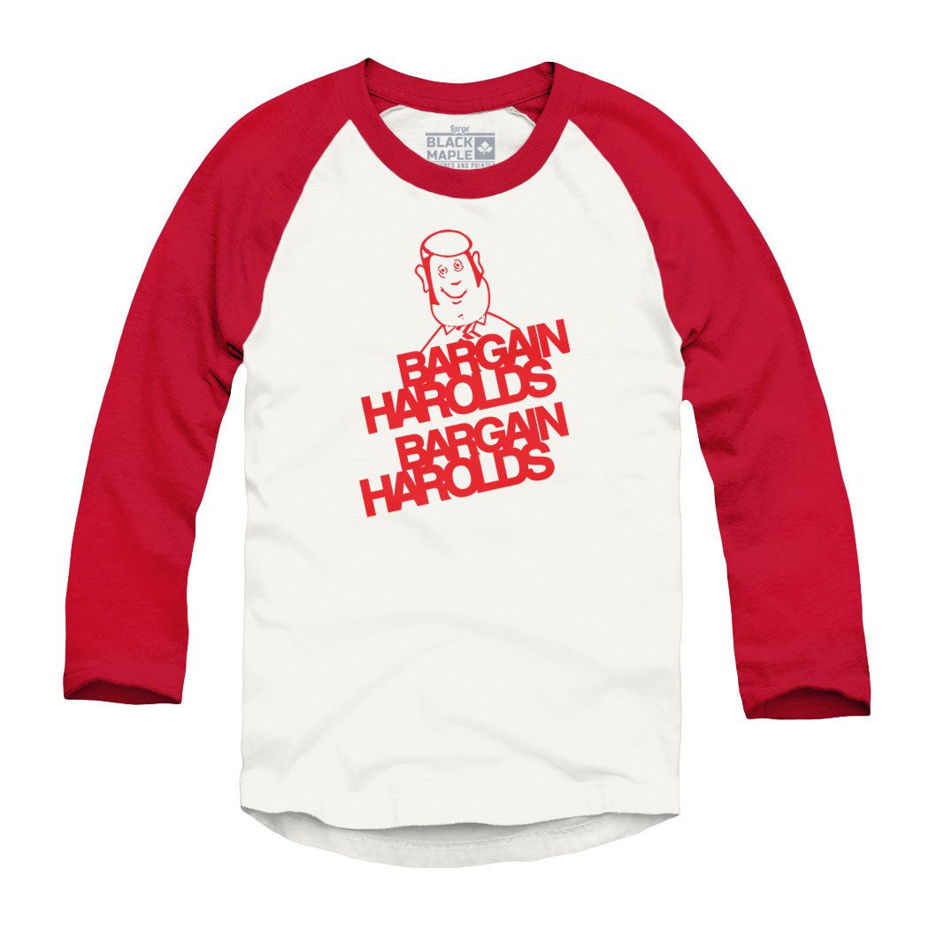 Bargain Harolds Raglan Baseball Shirt