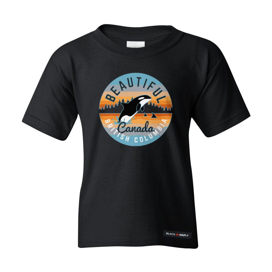 Beautiful BC Whale Kids T-shirt