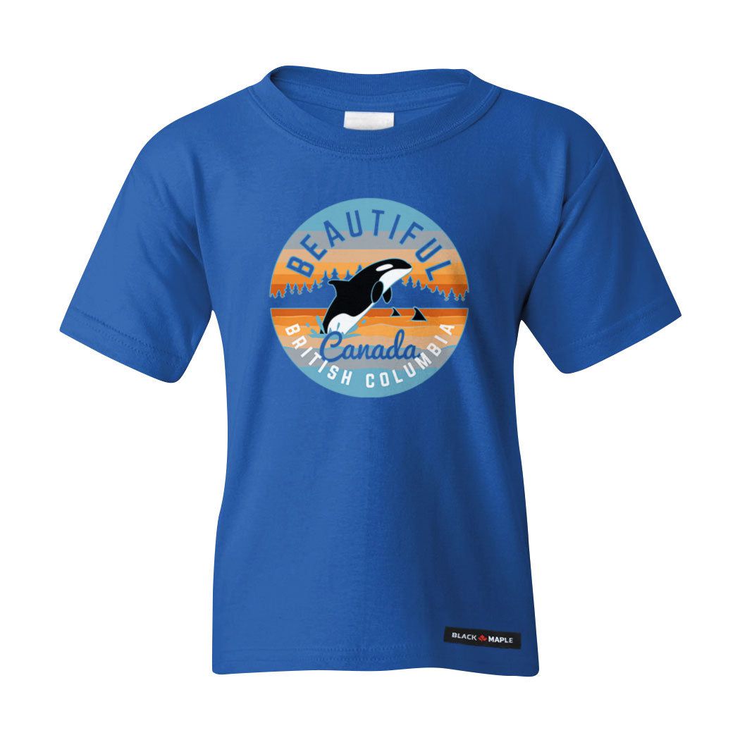 Beautiful BC Whale Kids T-shirt