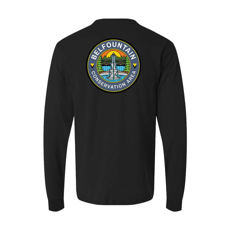 Belfountain Conservation Area Front & Back Print Long Sleeve T-Shirt | Credit Valley Parks