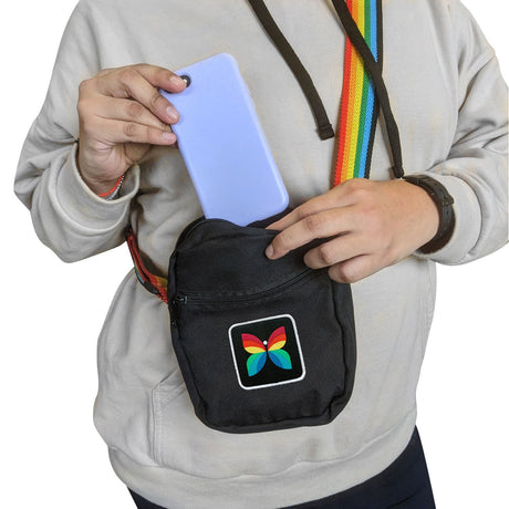 CBC 1966-1974 Butterfly Logo Rainbow Strap Shoulder Bag