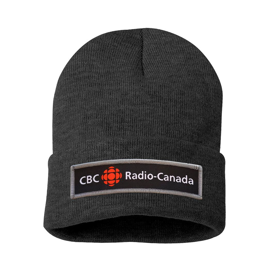 CBC Black and Grey Long Logo Cuff Tuque