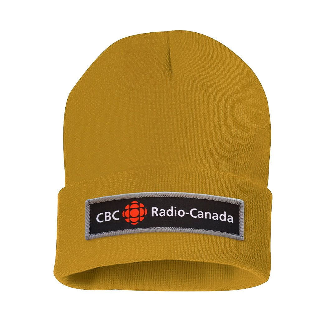 CBC Black and Grey Long Logo Cuff Tuque