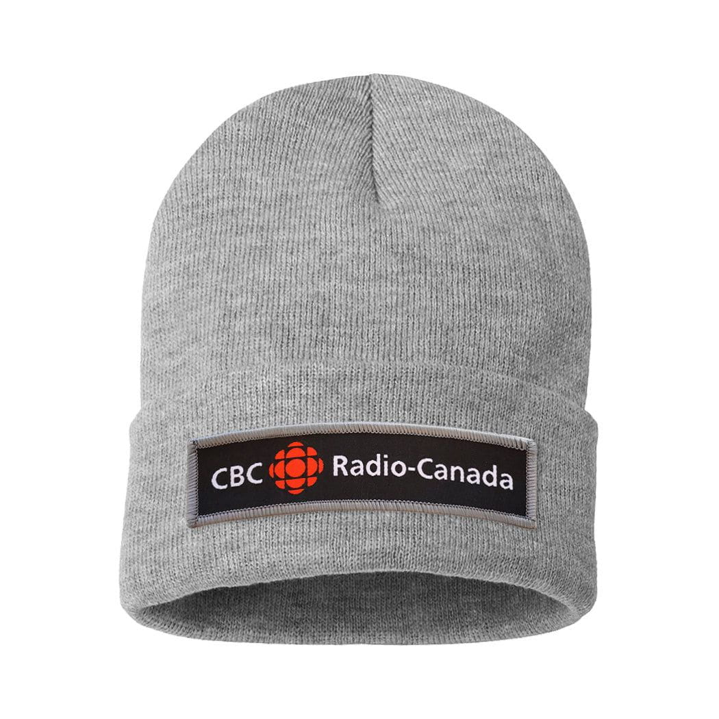 CBC Black and Grey Long Logo Cuff Tuque