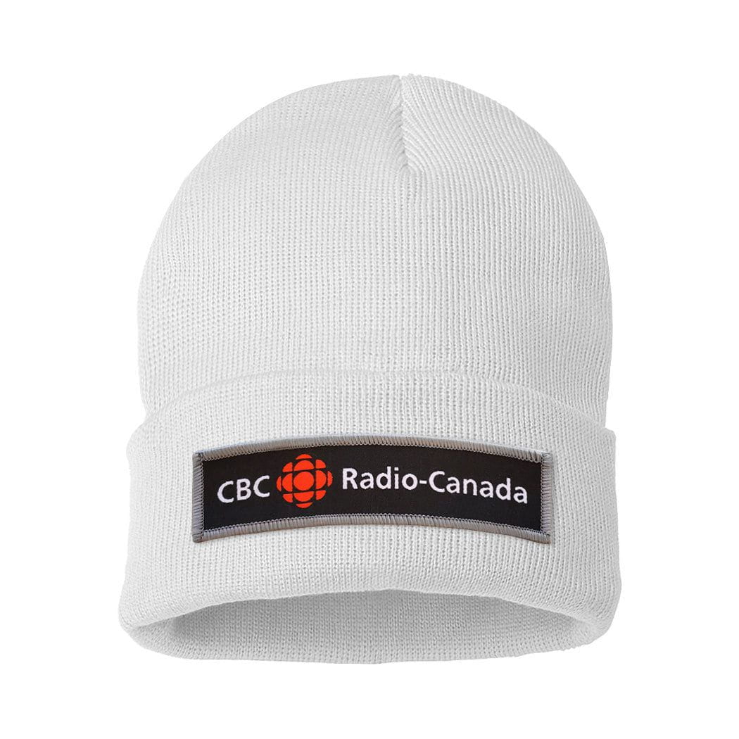 CBC Black and Grey Long Logo Cuff Tuque