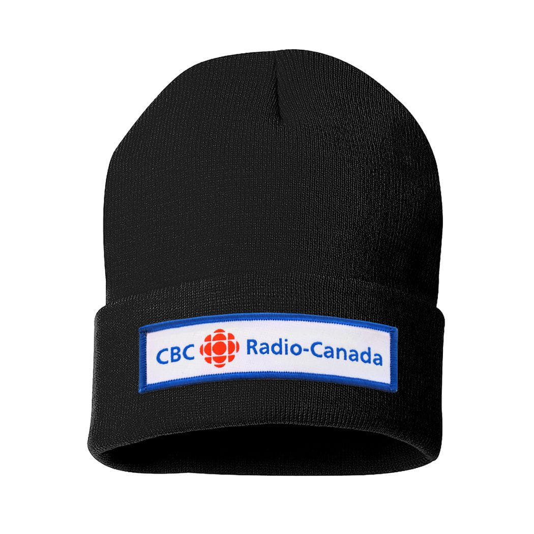 CBC Blue and White Long Logo Cuff Tuque