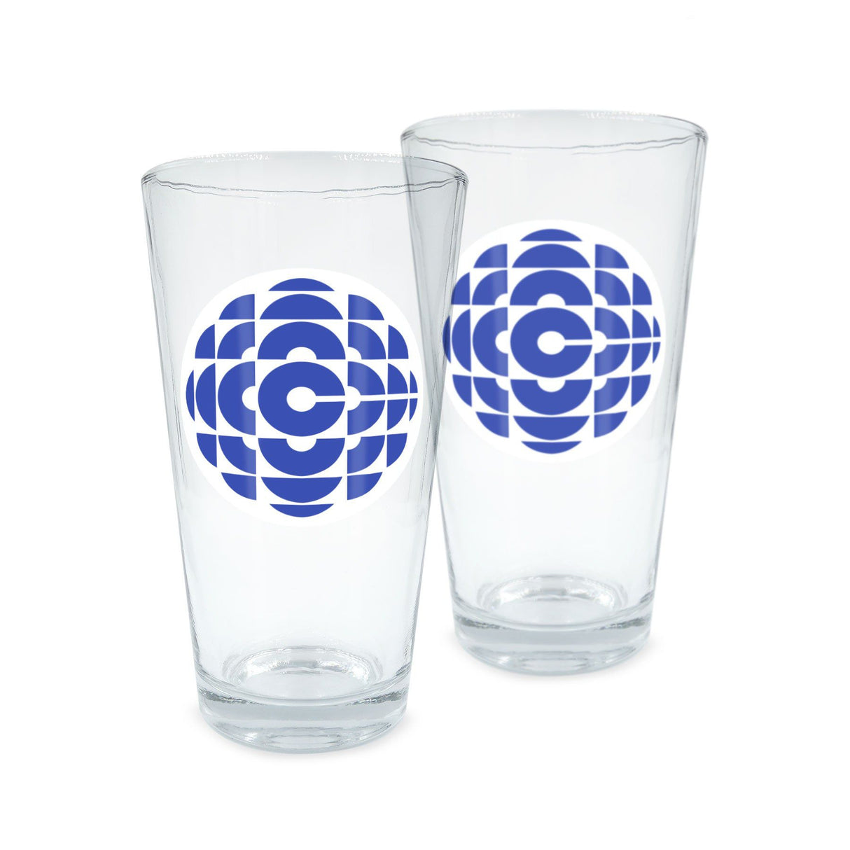 CBC Circa 1986 Logo 16 oz Glass Pair
