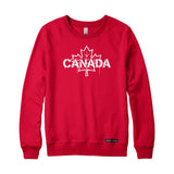 Canada Celebration Stencil Maple Leaf Sweatshirt or Hoodie