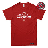 Canada Celebration Stencil Maple Leaf T-shirt