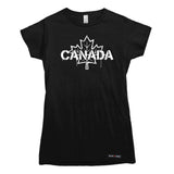 Canada Celebration Stencil Maple Leaf T-shirt