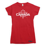 Canada Celebration Stencil Maple Leaf T-shirt