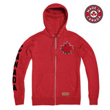 Canada Heritage Maple Leaf Canadian Made Zip Hoodie