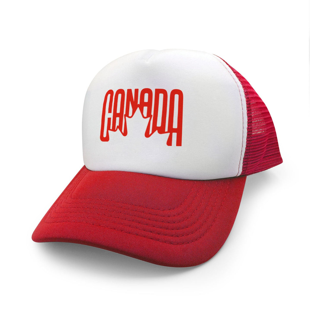 Canada Leaf Retro Design Foam Trucker Hat