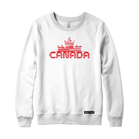 Canada Maple Leaf Retro Cyber-Glitch Sweatshirt or Hoodie