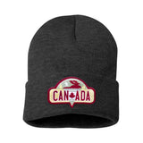 Canada Moose with Goose Cuff Tuque