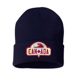 Canada Moose with Goose Cuff Tuque