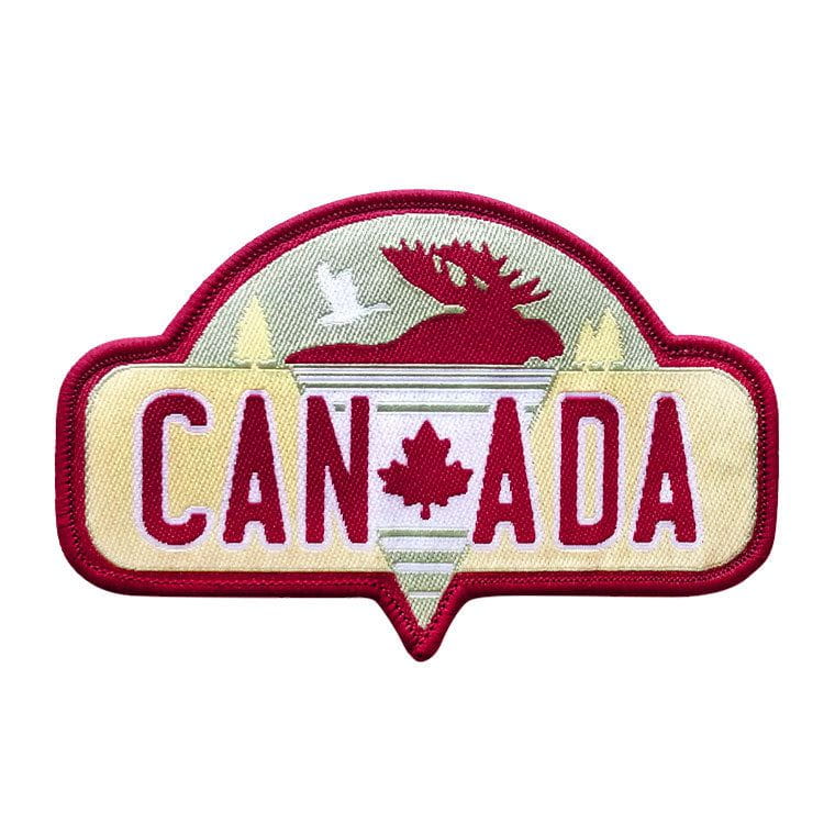 Canada Moose with Goose Iron On Patch