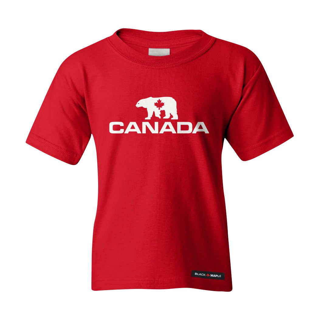 Canada Polar Bear Kids T-shirt