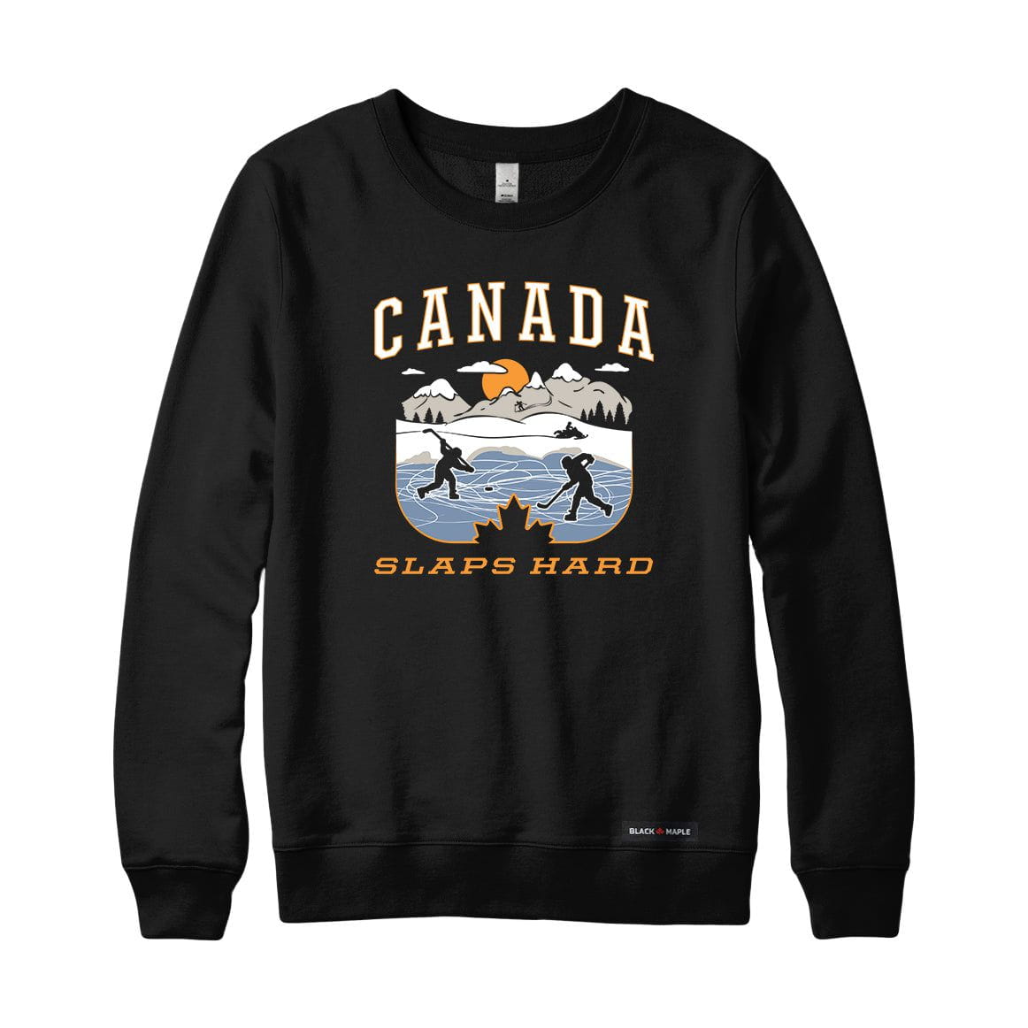 Canada Slaps Hard Pond Hockey Sweatshirt or Hoodie