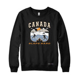 Canada Slaps Hard Pond Hockey Sweatshirt or Hoodie