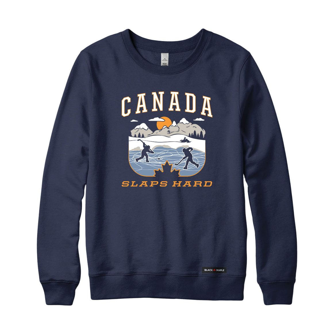 Canada Slaps Hard Pond Hockey Sweatshirt or Hoodie