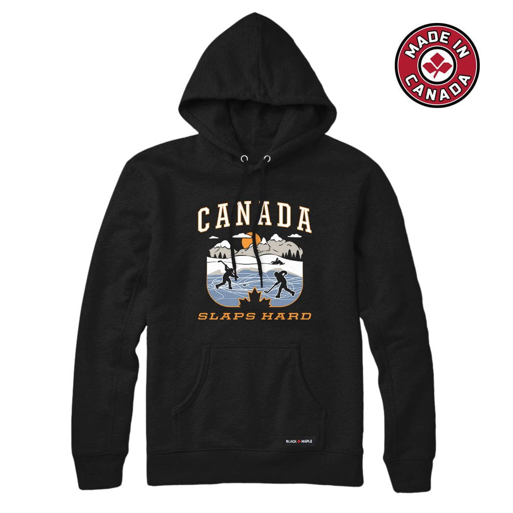 Canada Slaps Hard Pond Hockey Sweatshirt or Hoodie