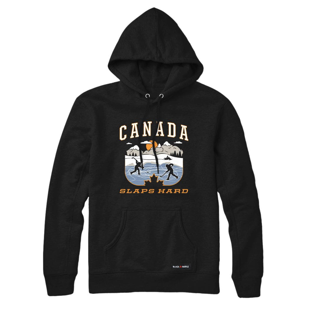Canada Slaps Hard Pond Hockey Sweatshirt or Hoodie