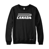 Canada Soccer Retro Stripe Sweatshirt or Hoodie