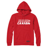 Canada Soccer Retro Stripe Sweatshirt or Hoodie
