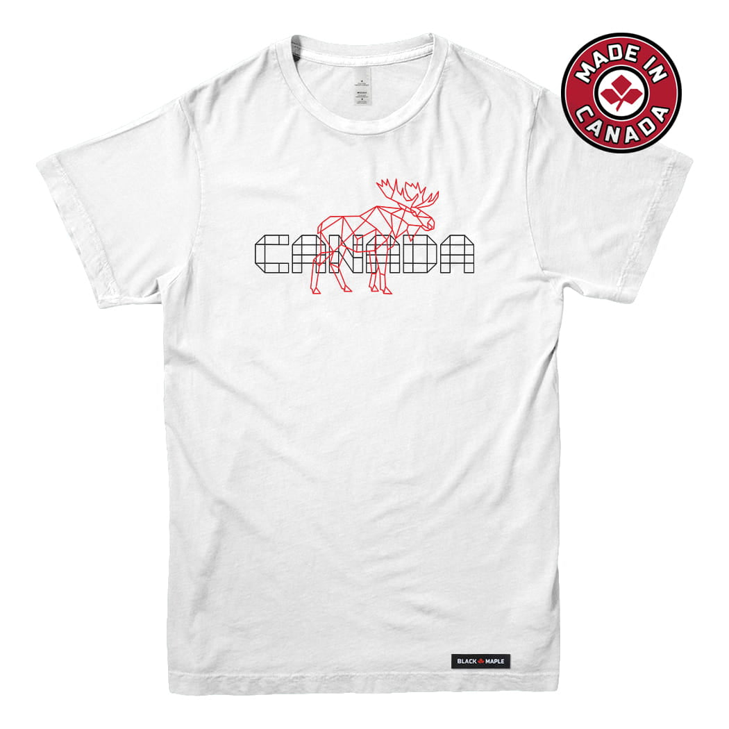 Canada Unity Wireframe Moose T-shirt